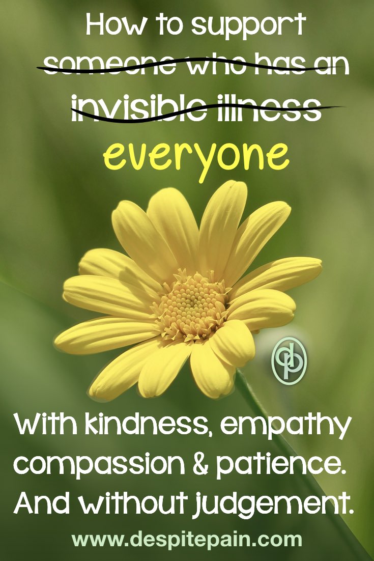 How to treat everyone. With kindness, empathy, compassion and patience and without judgement.

