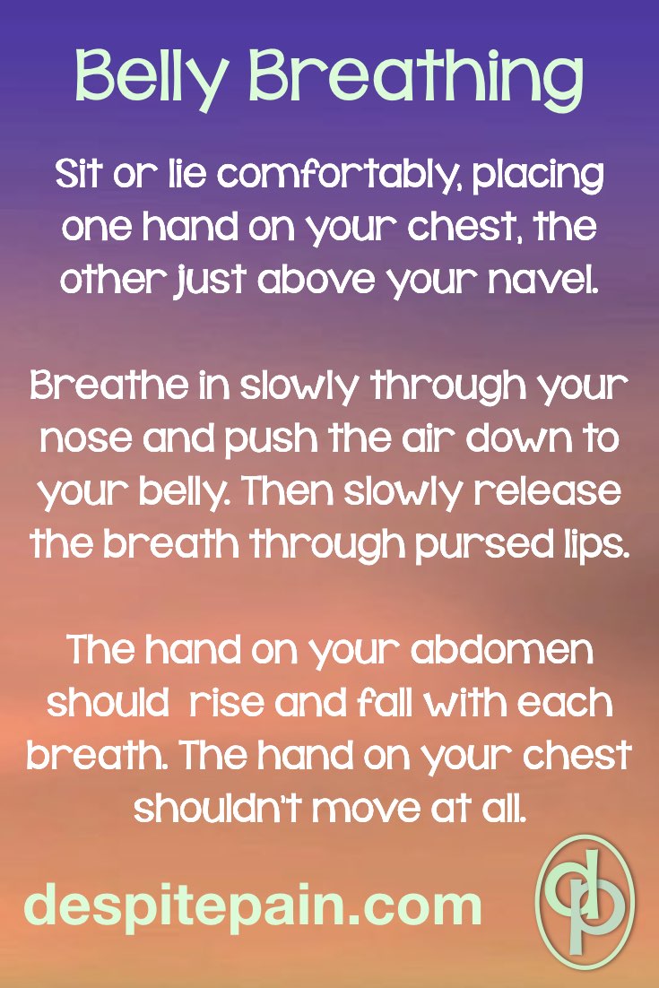 Belly Breathing. Learn to belly breathe to help stress.
